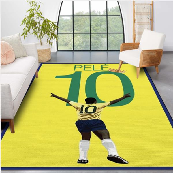 Pelé The King Of Soccer Area Rug Carpet Living Room Rug