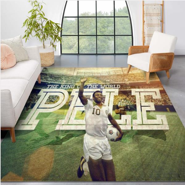 PELÉ THE KING OF THE WORLD AREA RUG CARPET BEDROOM RUG