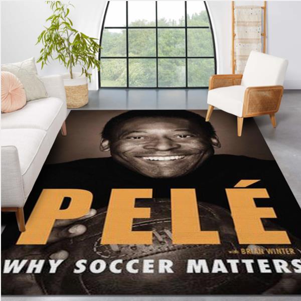 Pelé Why Soccer Matters Area Rug Carpet Bedroom Rug