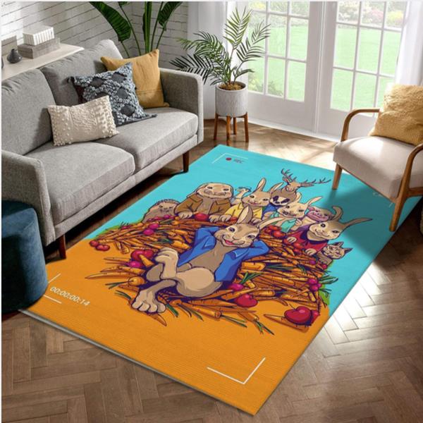 Petter Rabbit The Runaway Movie Area Rug Bedroom Rug Home Decor Floor Decor