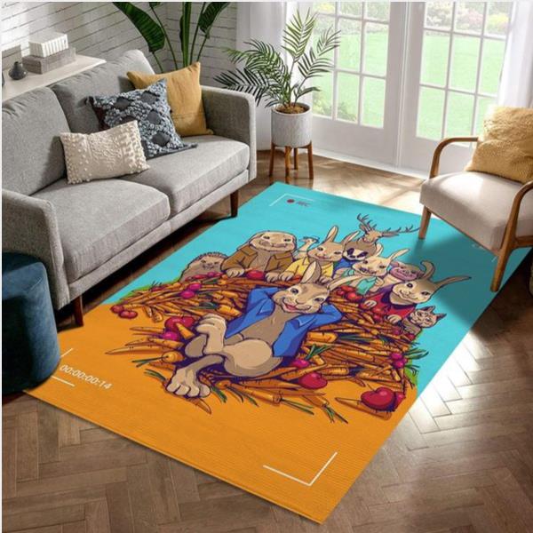 Petter Rabbit The Runaway Movie Area Rug Bedroom Rug Home Decor Floor Decor