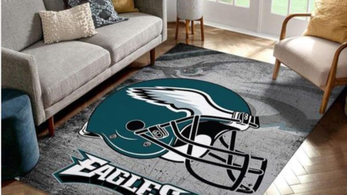 Officially Licensed NFL Philadelphia Eagles Vintage Logo Football Rug