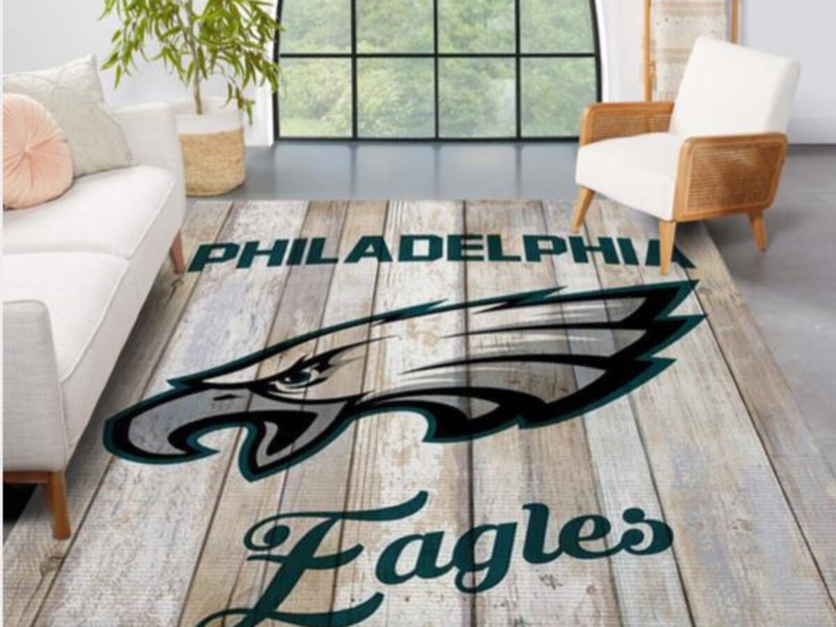 Philadelphia Eagles Anti-skid Area Rug Living Room Football Floor Mat New  Design