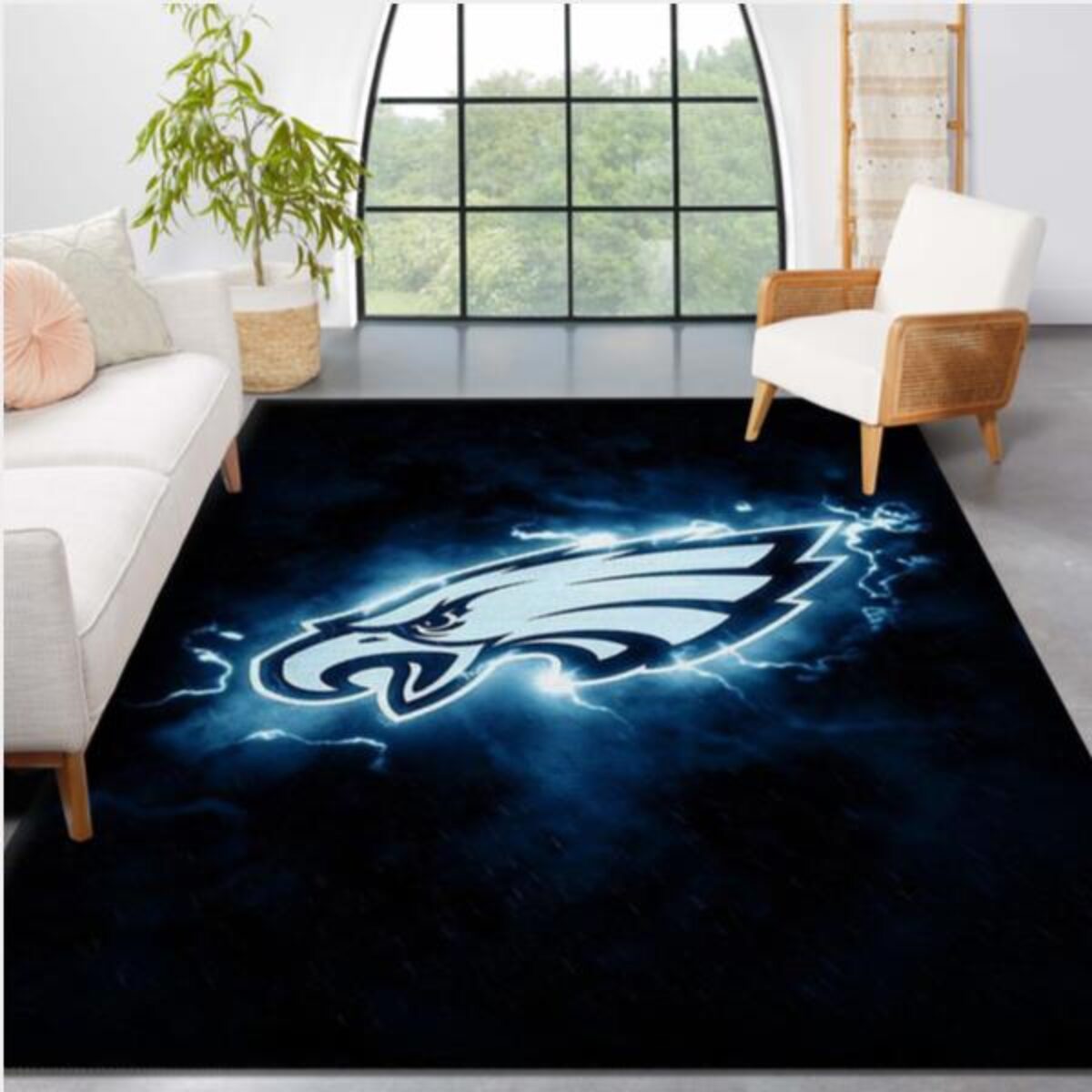 Philadelphia Eagles Retro NFL Football Team Area Rug For Gift Bedroom Rug  US Gift Decor - Peto Rugs