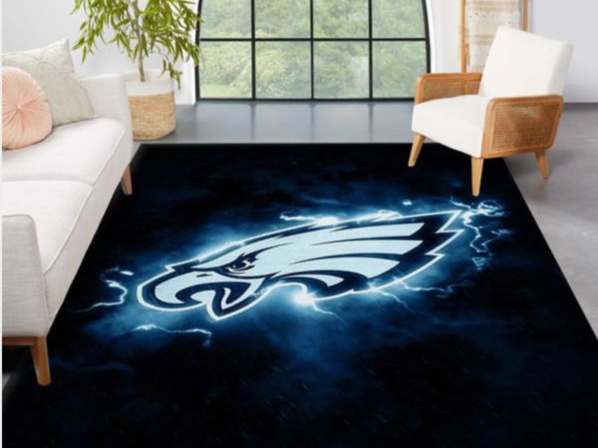 Philadelphia Eagles NFL Area Rugs Retro Style Living Room Carpet