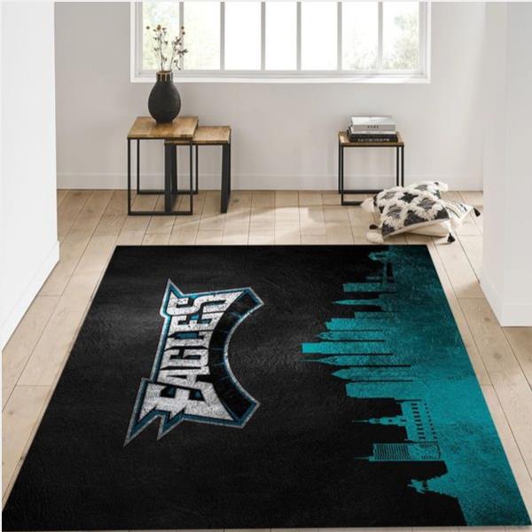 Philadelphia Eagles Nfl Area Rug Carpet Living Room Rug Family Gift Us Decor