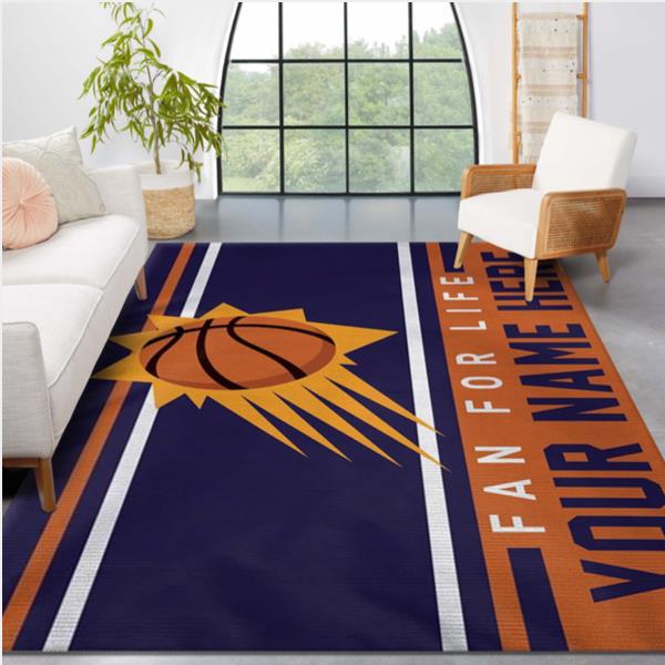 Phoenix Suns NBA Reangle Area Rug Living Room Rug