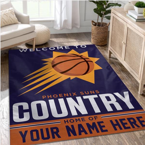 Phoenix Suns Personalized NBA Area Rug For Christmas Living Room Rug