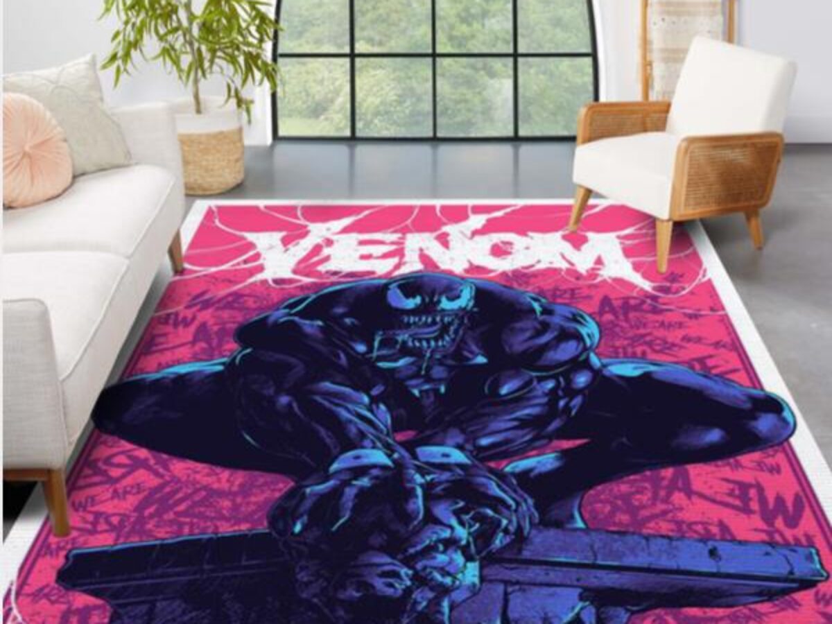 Pink Venom Area Rug Bedroom Rug Home Decor Floor Decor - Peto Rugs