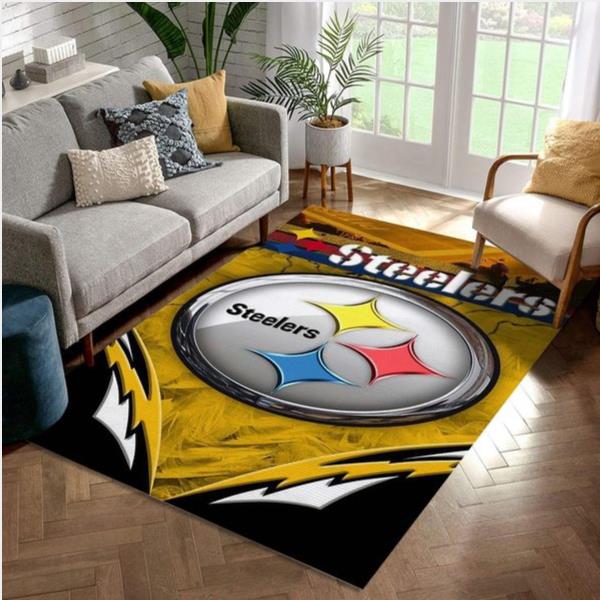 Pittsburgh Steelers 18 Nfl Area Rug Living Room Rug Home Us Decor