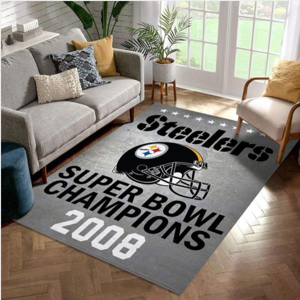 Pittsburgh Steelers 2008 Nfl Rug Living Room Rug Christmas Gift Us Decor
