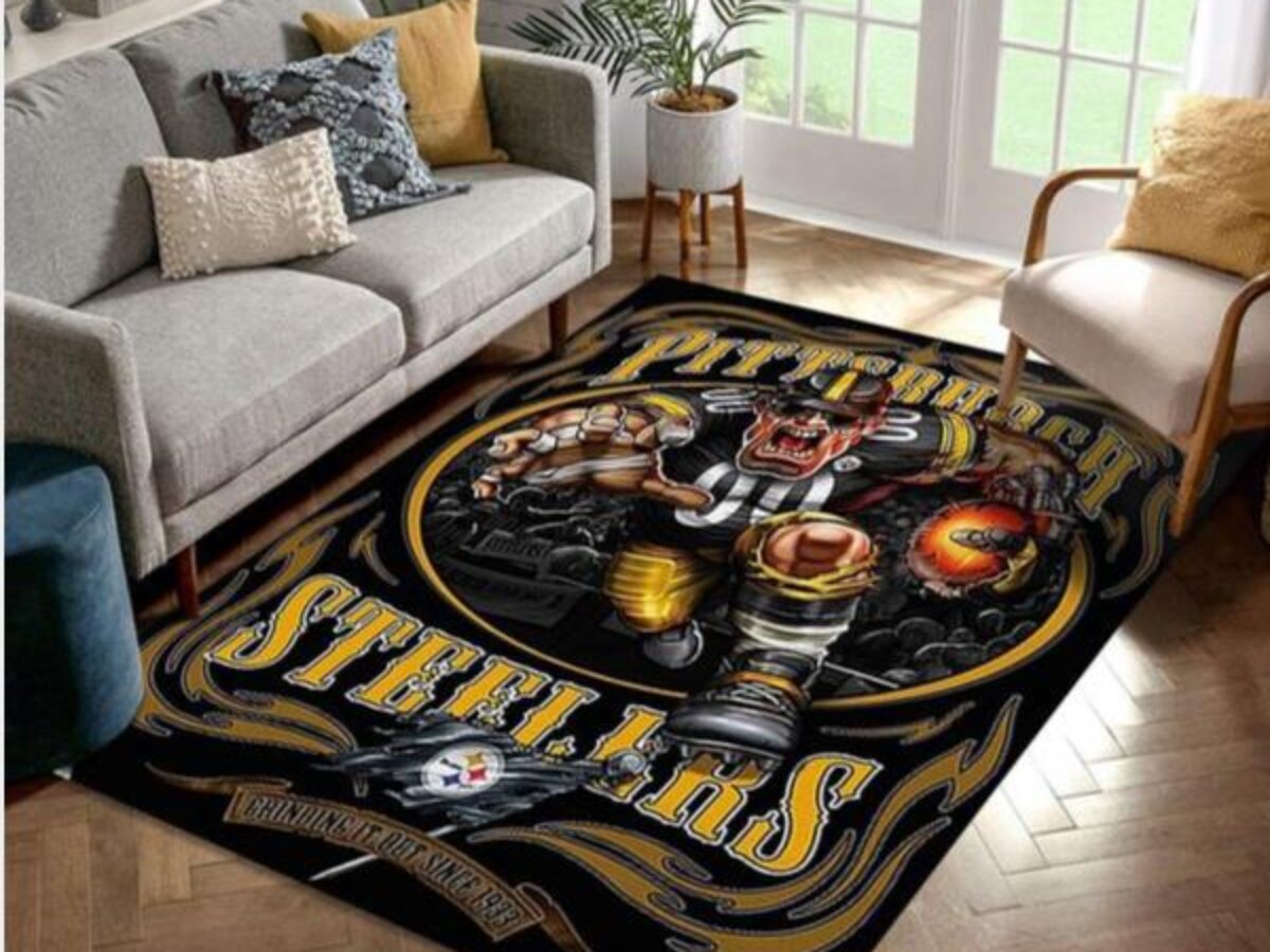 Pittsburgh Steelers NFL Teams Area Rug, Kitchen Rug, Us Gift Decor