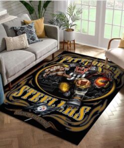 Pittsburgh Steelers 5 Nfl Area Rug For Gift Living Room Rug Home Decor Floor Decor