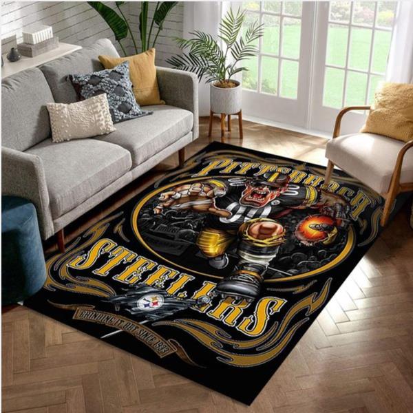 Pittsburgh Steelers 5 Nfl Area Rug For Gift Living Room Rug Home Decor Floor Decor