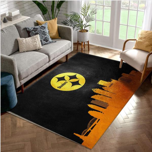 Pittsburgh Steelers NFL Area Rug Carpet Kitchen Rug Christmas Gift US Decor