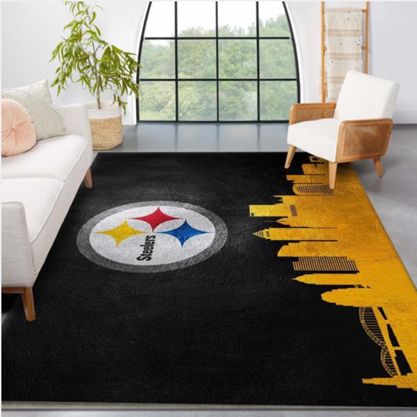 Pittsburgh Steelers NFL Area Rug Carpet Kitchen Rug Home US Decor