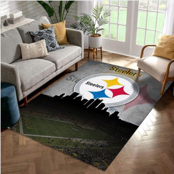 Pittsburgh Steelers NFL Rug Living Room Rug Christmas Gift US Decor