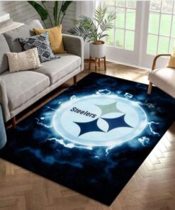 Pittsburgh Steelers Nfl Area Rug For Christmas Living Room Rug Home Decor Floor Decor