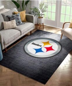 Pittsburgh Steelers Nfl Rug Living Room Rug Family Gift US Decor