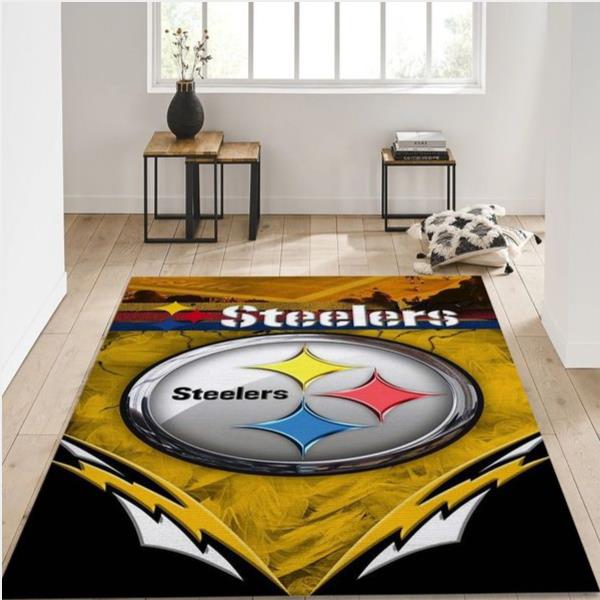 Pittsburgh Steelers Nfl Rug Living Room Rug Us Gift Decor