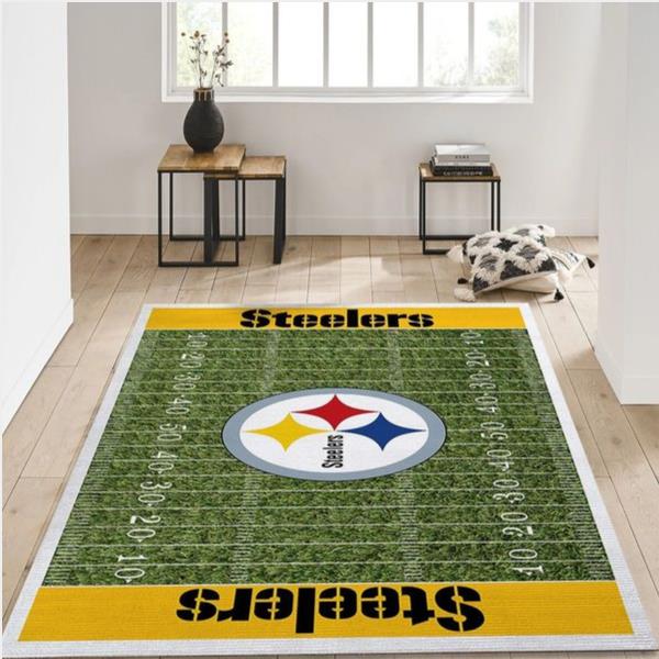 Pittsburgh Steelers Nfl Rug Room Carpet Sport Custom Area Floor Home Decor V3