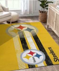 Pittsburgh Steelers Nfl Team Logo Nice Gift Home Decor Rectangle Area Rug