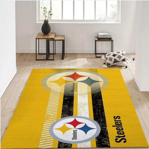 Pittsburgh Steelers Nfl Team Logo Nice Gift Home Decor Rectangle Area Rug