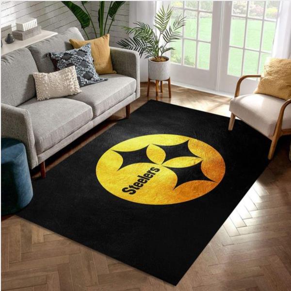 Pittsburgh Steelers Nfl Team Logos Area Rug Kitchen Rug Us Gift Decor