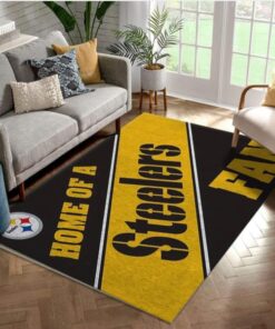 Pittsburgh Steelers Team NFL Area Rug Carpet Living Room Rug Family Gift US Decor