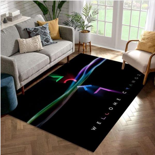 Playstation Light Rug Bedroom Rug Home Decor Floor Decor