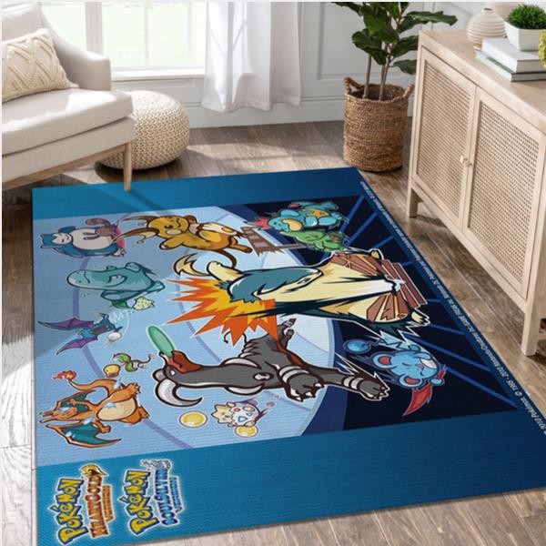 Pok Mon Heartgold And Soulsilver Video Game Area Rug For Christmas Living Room Rug