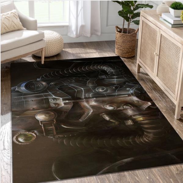 Power Armor Breakdown Game Area Rug Carpet Living Room Rug