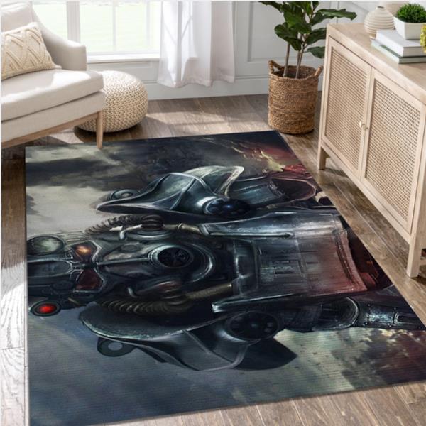 Power Armor Fallout Gaming Area Rug Bedroom Rug