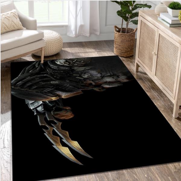 Predator Helmet And Necklace Video Game Area Rug For Christmas Bedroom Rug