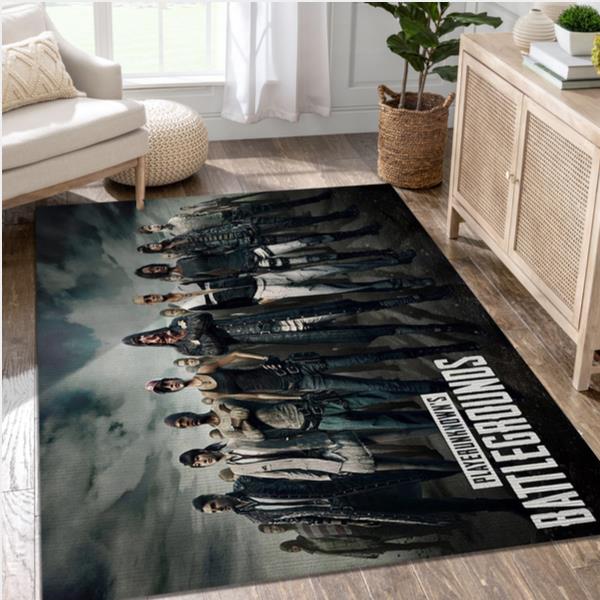 Pubg Squad Gaming Area Rug Living Room Rug