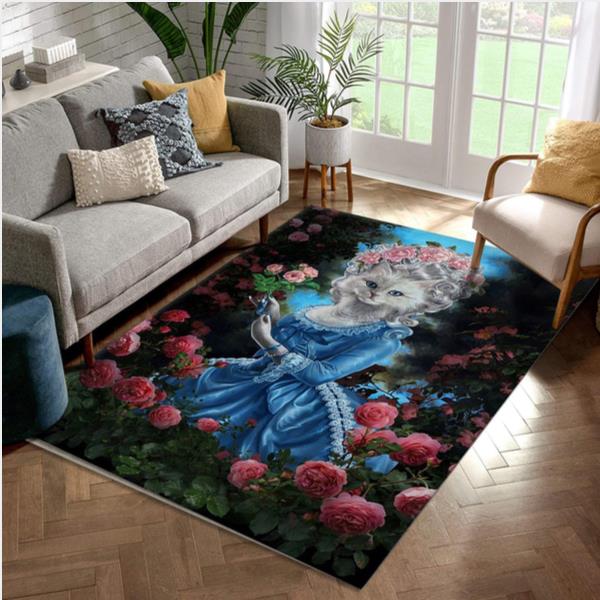 Queen Marie Cat Of France Area Rug Carpet Living Room Rug US Gift Decor
