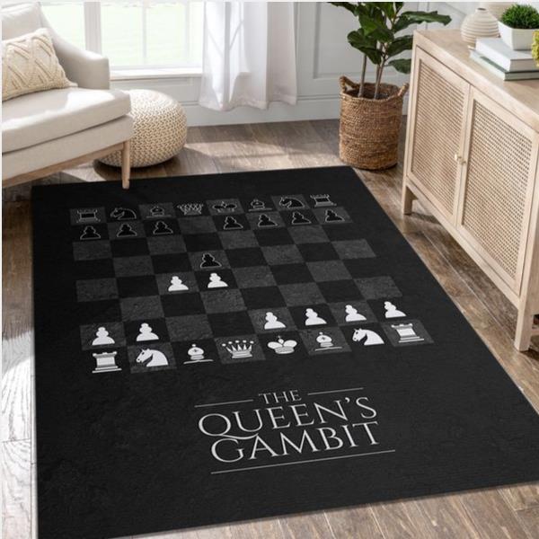 Queens Gambit Chess Area Rug Bedroom Rug Christmas Gift Us Decor