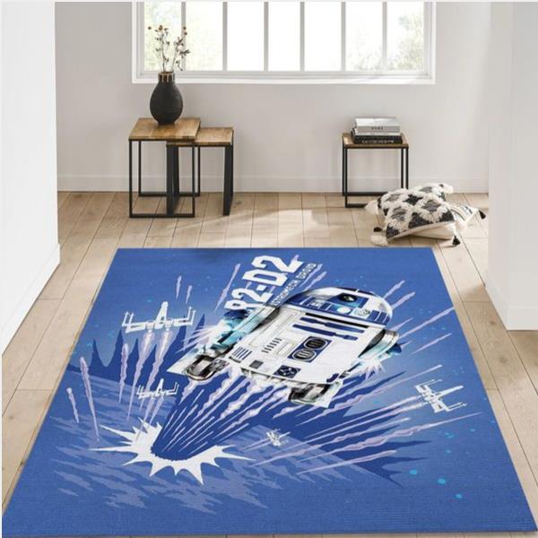 R2D2 Area Rug Star Wars Funky Explosions Home Us Decor