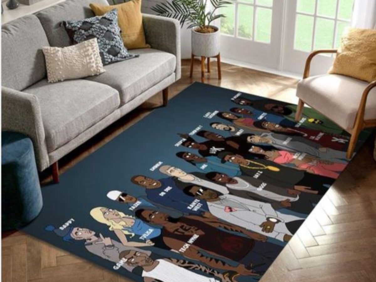 Hip Hop Art Rapper Legend Star Area Rug Large,Carpet Rug for Living Room  Bedroom Sofa Doormat Decoration,Kids Non-slip Floor Mat