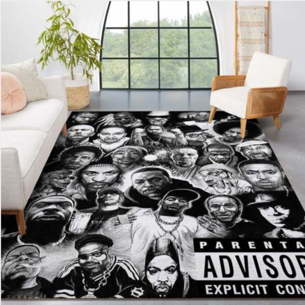 Hip Hop Rap Star Area Rug Carpet Bedroom Family Gift US Decor - Peto Rugs