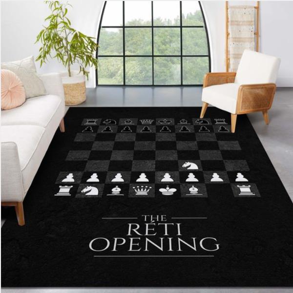 Reti Opening Chess Area Rug Living Room Rug Us Gift Decor