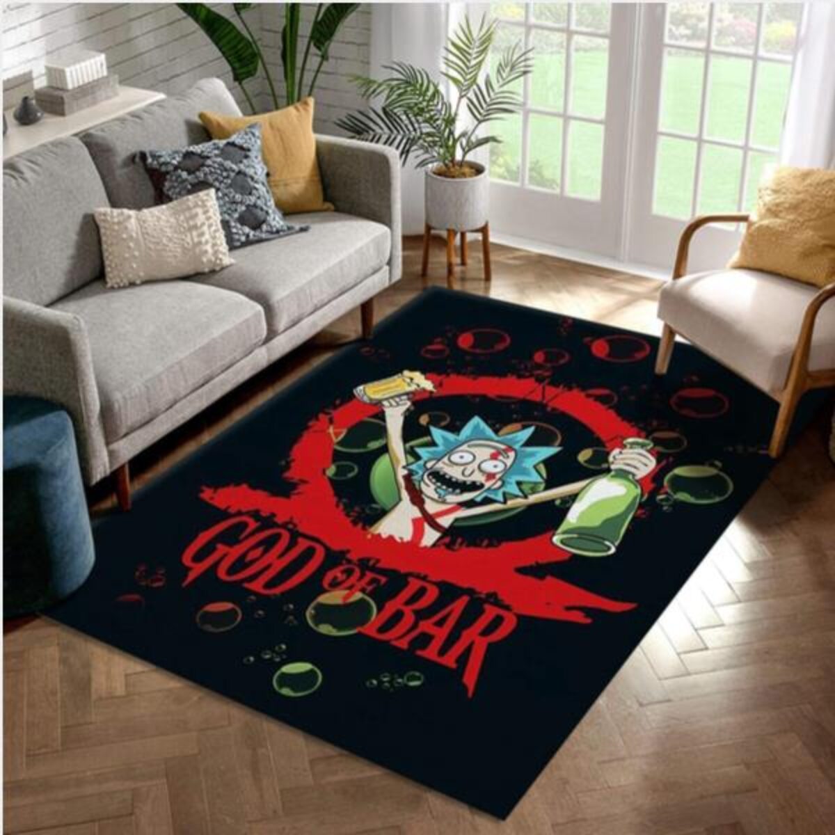 God Of War Iii Video Game Reangle Rug Area Rug - Peto Rugs