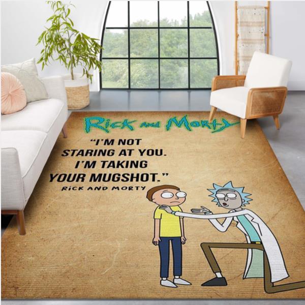 Rick And Morty Christmas Gift Rug Bedroom Rug Home Decor Floor Decor