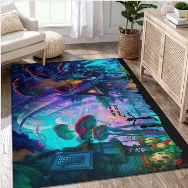 Rick And Morty In The Upside Down Area Rug - Living Room Carpet Fn051113 Christmas Gift Floor Decor The Us Decor