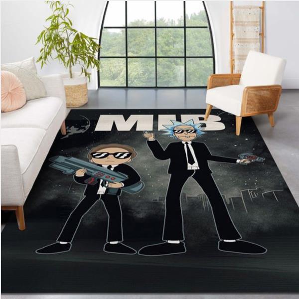 Rick And Morty Mib Noel Gift Rug Bedroom Rug Home Decor Floor Decor