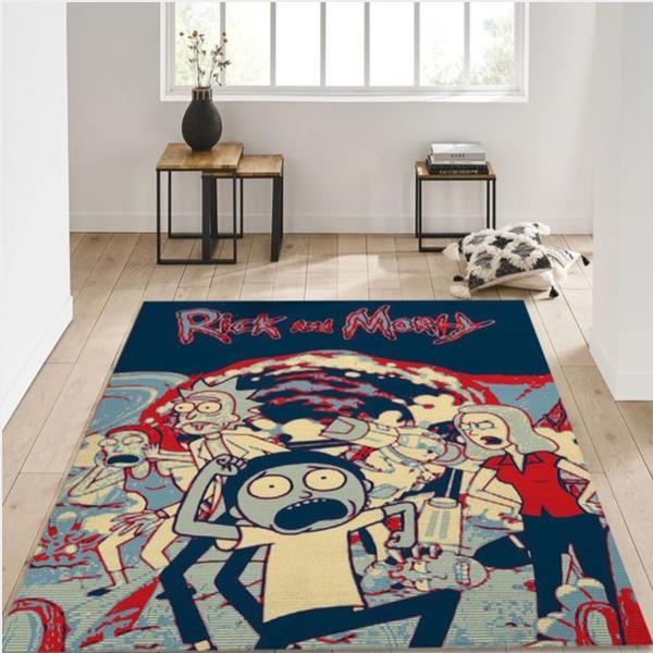 Rick And Morty - Noel Gift Rug Bedroom Rug Home Decor Floor Decor