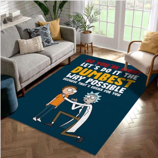 Rick And Morty Quote Noel Gift Rug Living Room Rug Home Decor Floor Decor