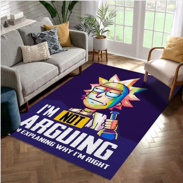 Rick And Morty Quotes Noel Gift Rug Bedroom Rug Home Decor Floor Decor
