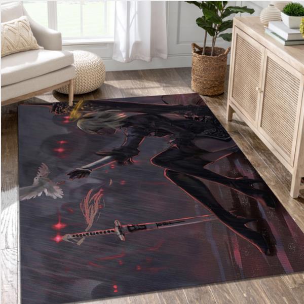 Robot Rain Gaming Area Rug Area Rug