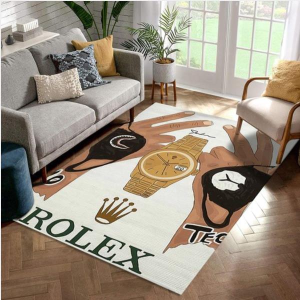 Rolex V4 Area Rug For Christmas Living Room Rug Home Decor Floor Decor